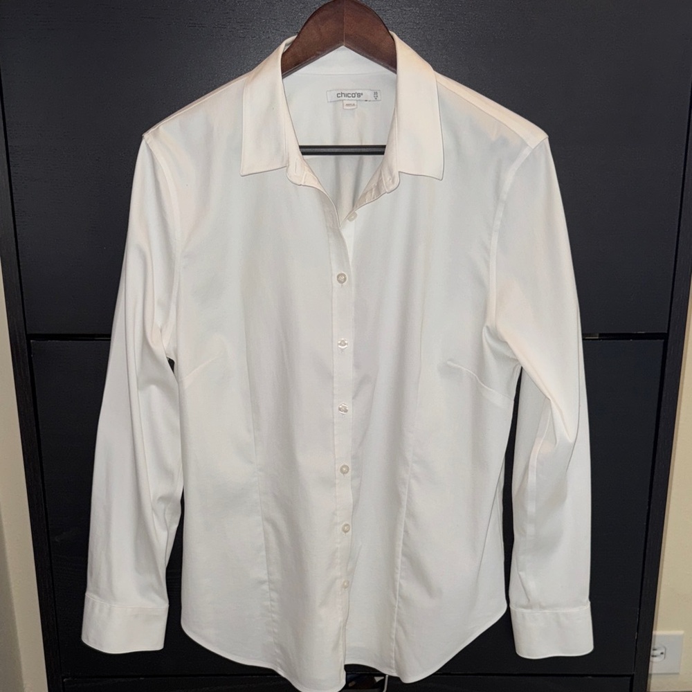 Chico's Off-White Button Down Shirt